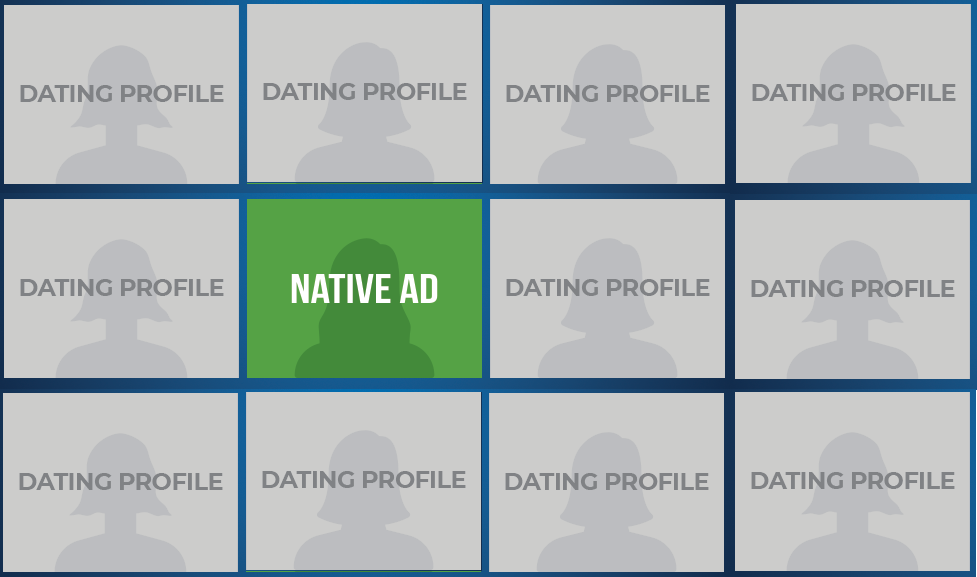 Native advertising for websites