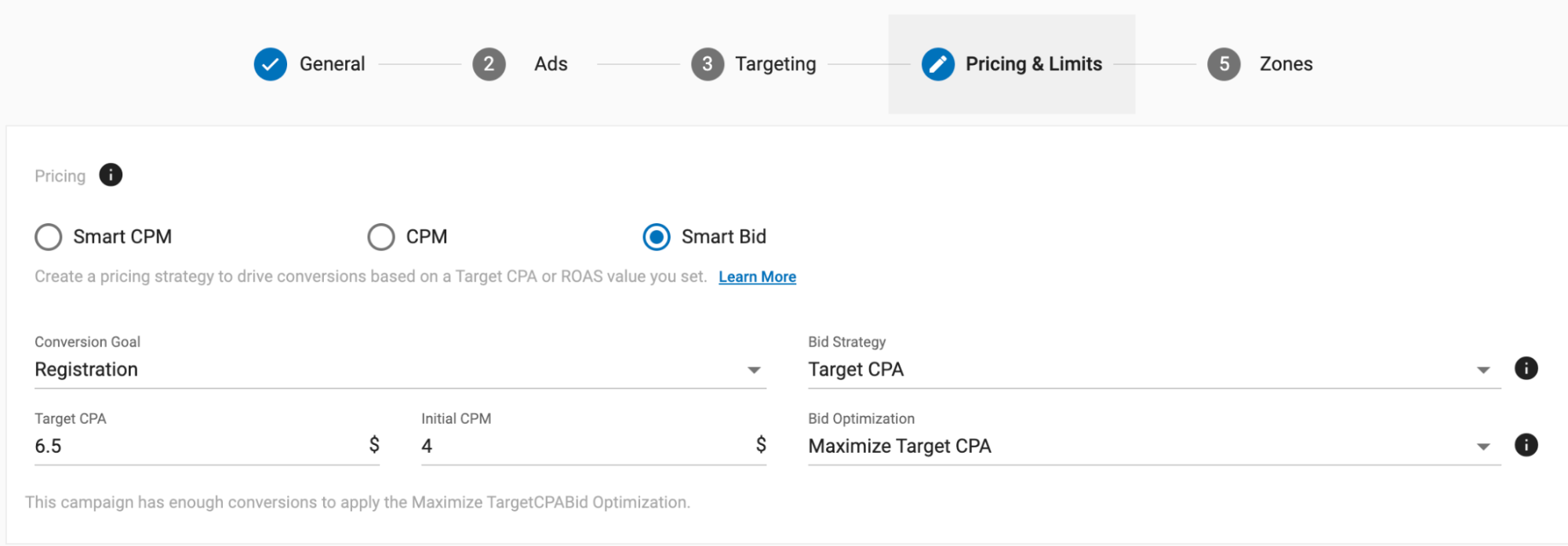 How to set up Smart Bid